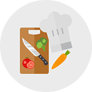 A cook is 'someone who prepares and cooks food