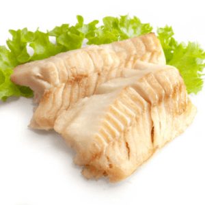 Cod is a mild-flavored fish with a thick, flaky white meat. Scrod is cooked Atlantic fish or haddock in strips.
